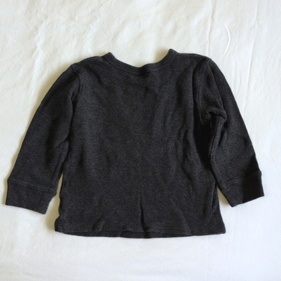 oshkosh b'gosh graphic thermal waffle knit long sleeve shirt 3T toddler boys - Picture 6 of 6